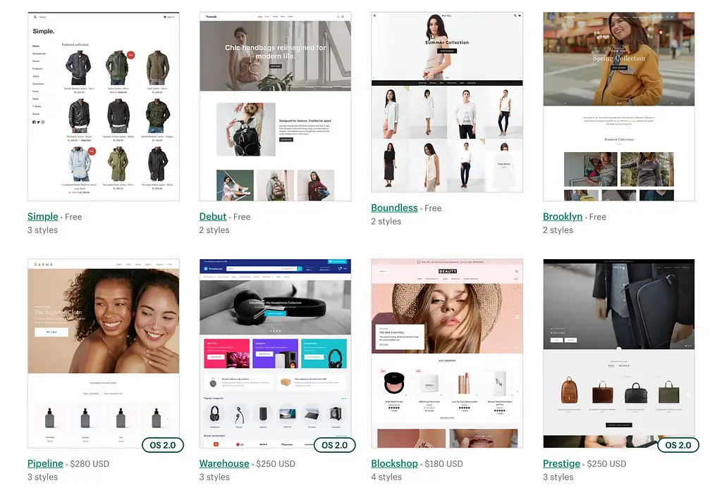 Shopify 主题评论