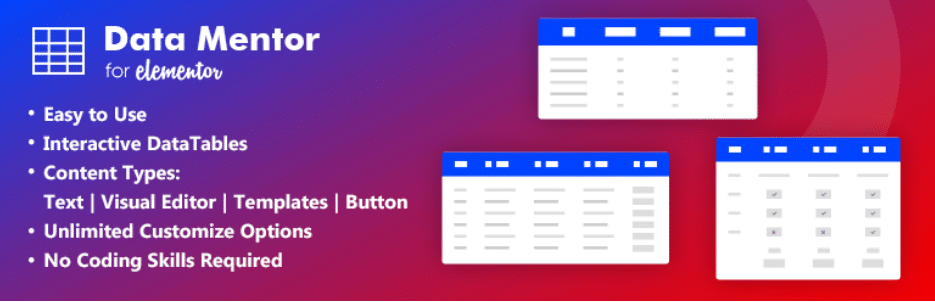 Elementor 的 DataMentor 插件