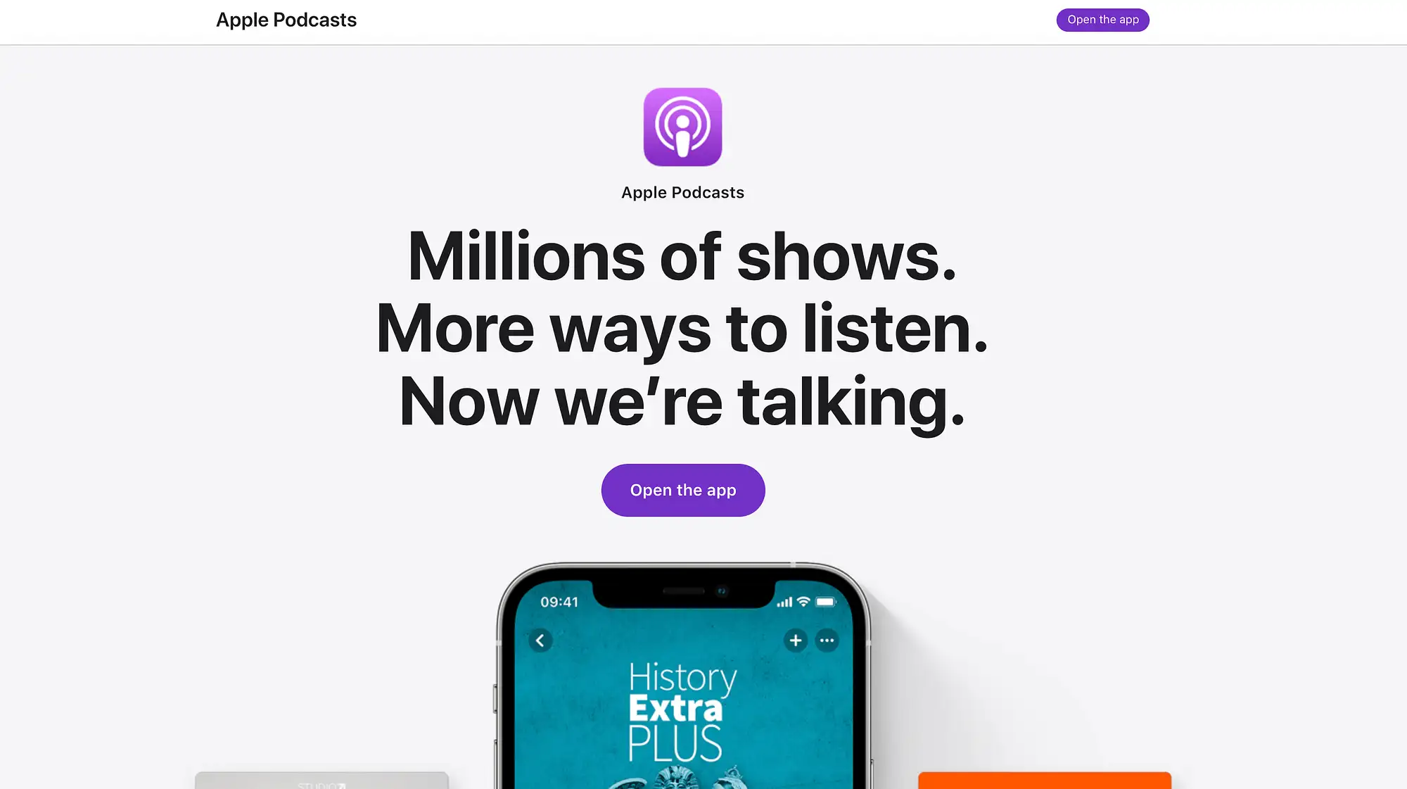 Apple 播客平台。