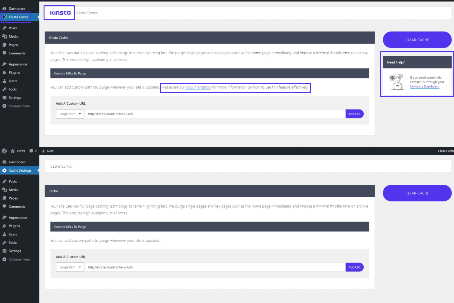 用其前後圖片為 Kinsta MU 插件貼上白色標籤。