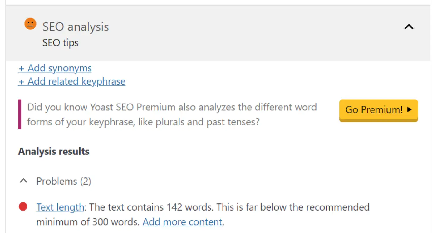 Yoast SEO 推荐一篇博文應該多長時間
