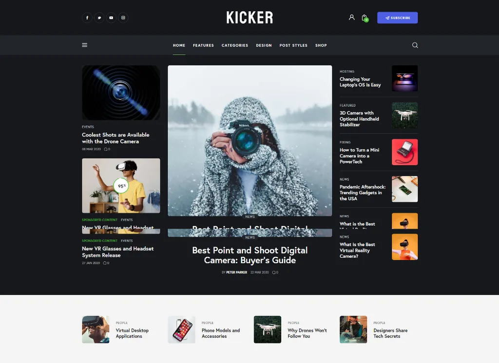 踢球者 |多用途博客雜誌 WordPress 主題 + 古騰堡