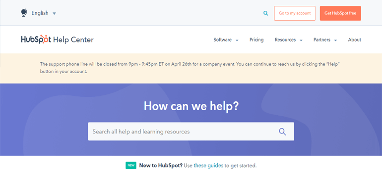 HubSpot 支持