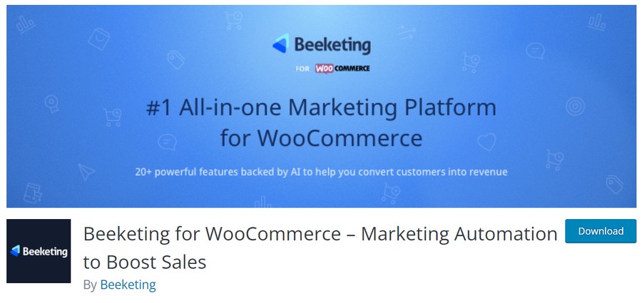 beeketing per il plugin woocommerce