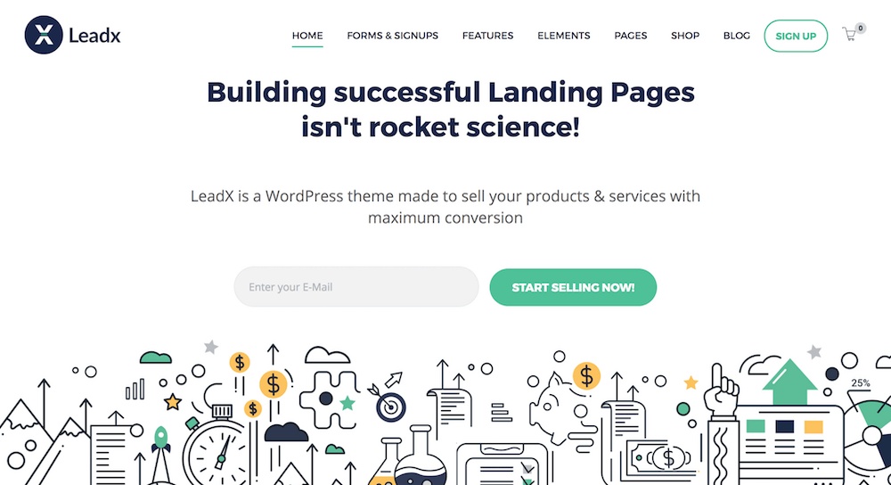 ธีม LeadX WordPress