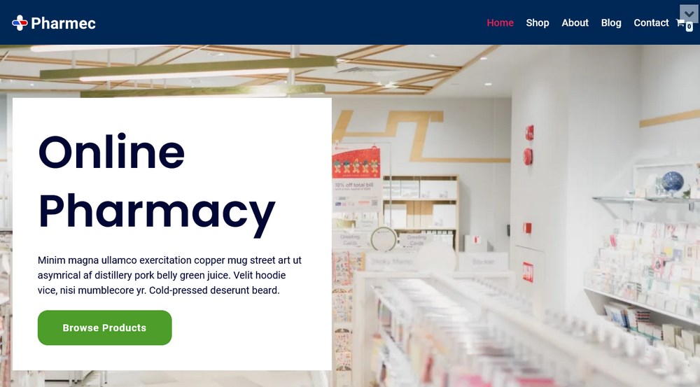 Template Neve WooCommerce