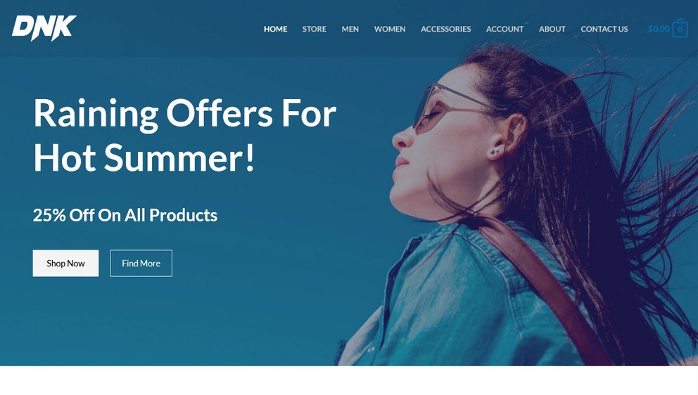 Template tema Astra WooCommerce Elementor DNK