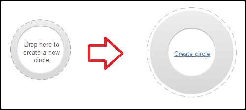 create circle googleplus