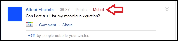 unmute a post