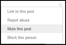 mute this post