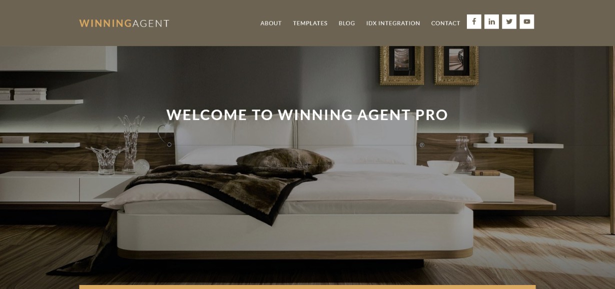 Vincitore del sito demo del tema Agent Pro