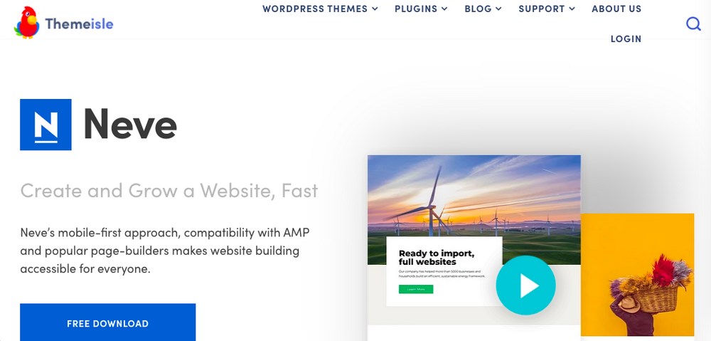 Neve en hızlı WordPress teması