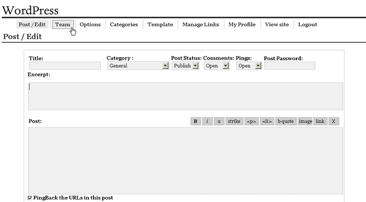 wordpress historis 0.7