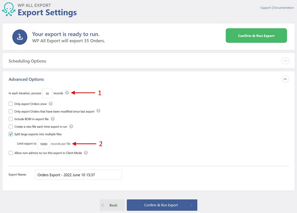 exportar pedidos de WooCommerce opciones avanzadas