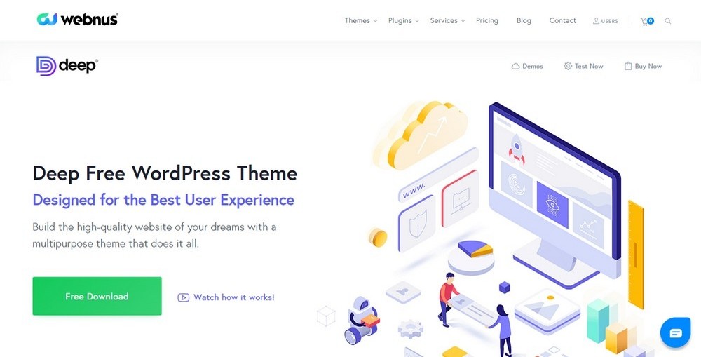 Tema WordPress profondo