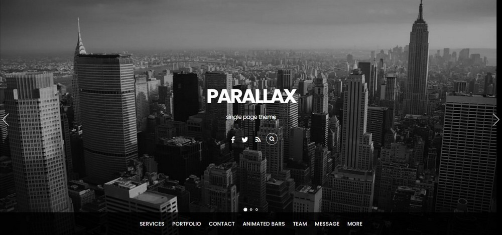 Tema WordPress Parallasse