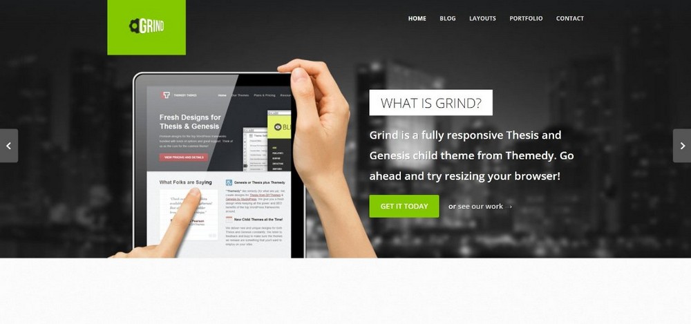 Macina il tema WordPress