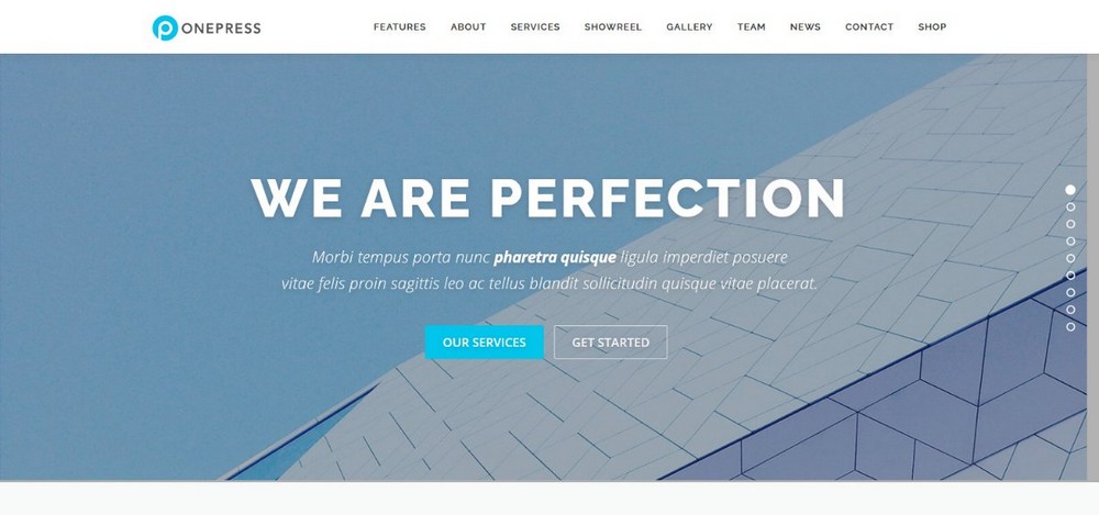 Tema WordPress OnePress
