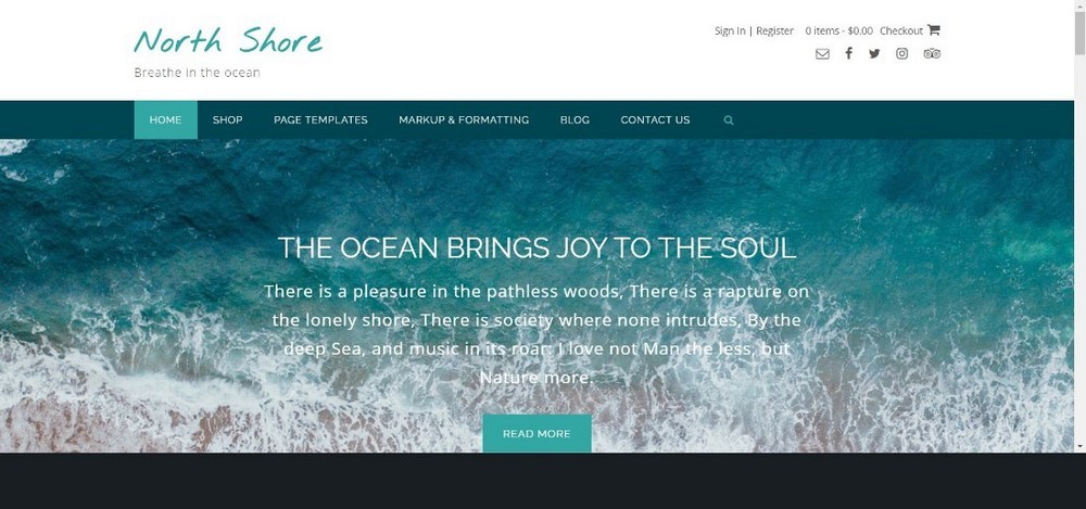 Tema WordPress North Shore