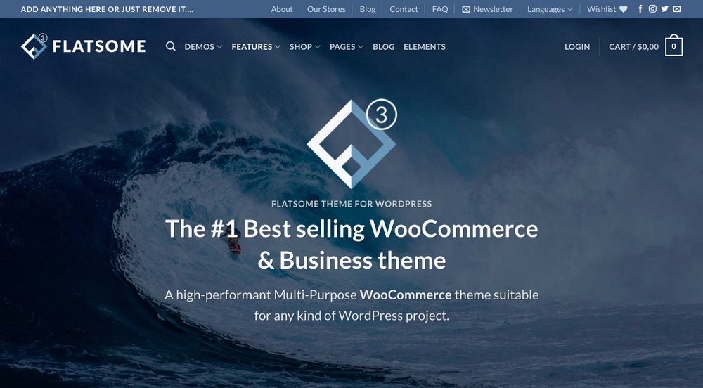 Tema WordPress piatto