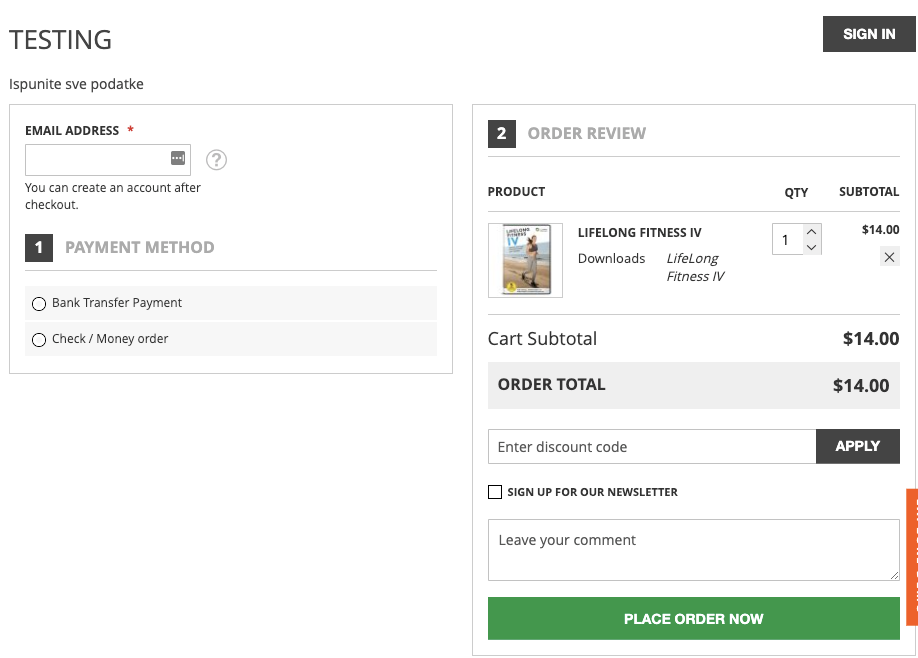 Mage Delight One Step CHEckout Demo image