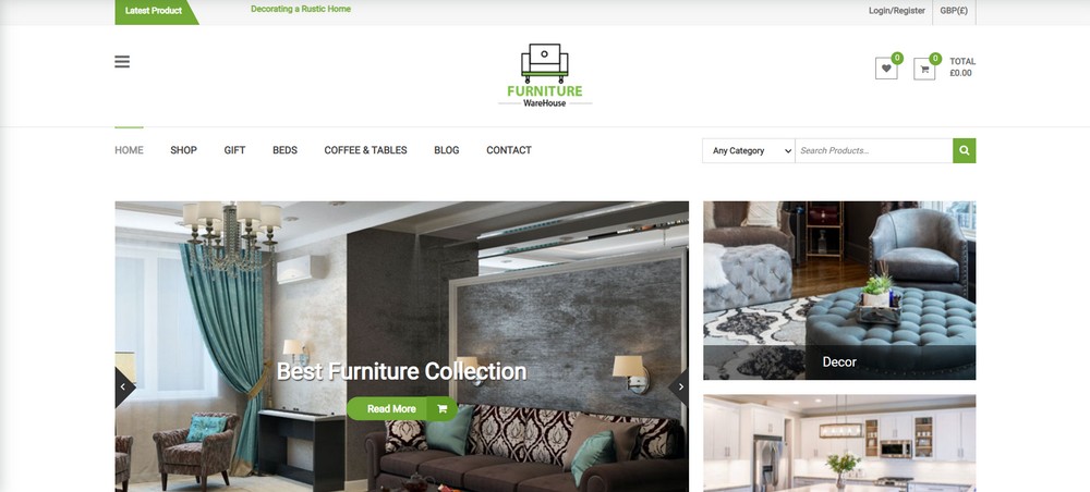 WordPress için eStore teması