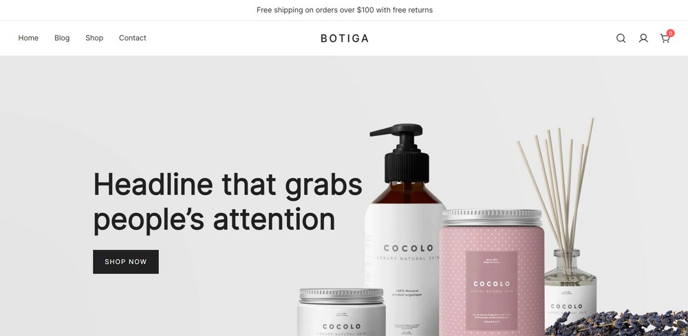 WordPress için Botiga teması
