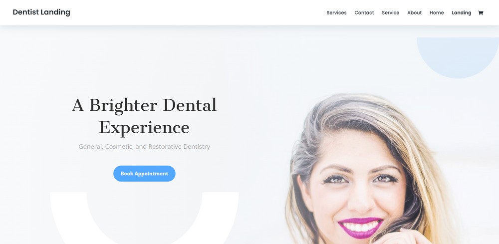 Demo situs web dokter Divi