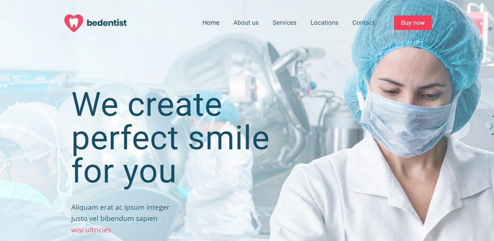 Demo situs web dokter gigi BeTheme