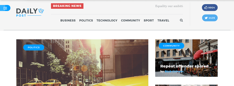 DailyPost-WordPress 杂志主题