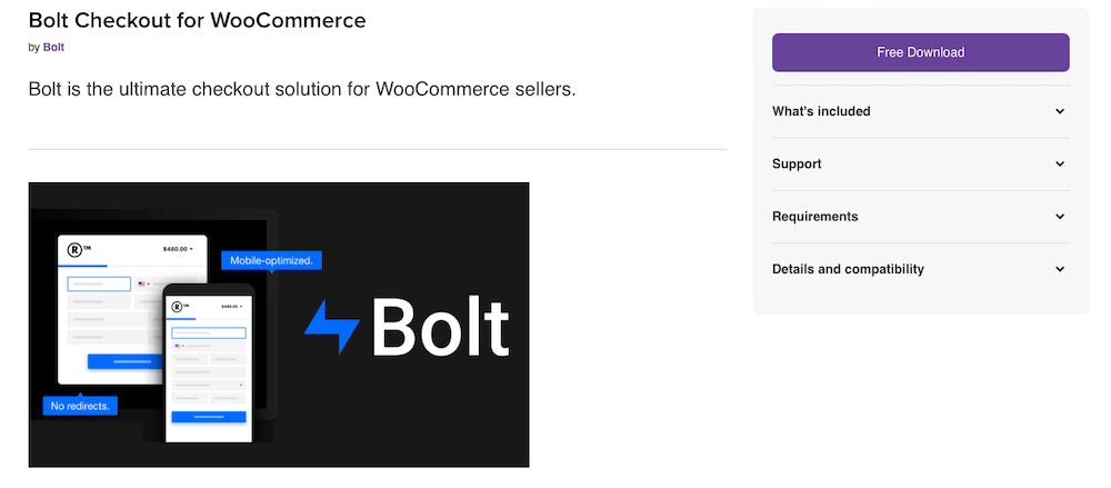 Bolt Checkout สำหรับส่วนขยาย WooCommerce