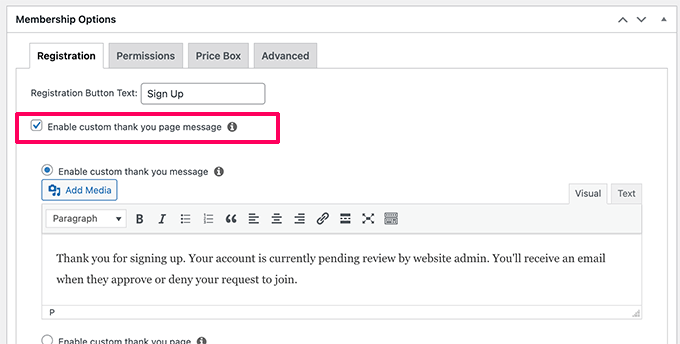 Adicione uma mensagem de agradecimento personalizada para o MemberPress Add a custom thank you message for MemberPress