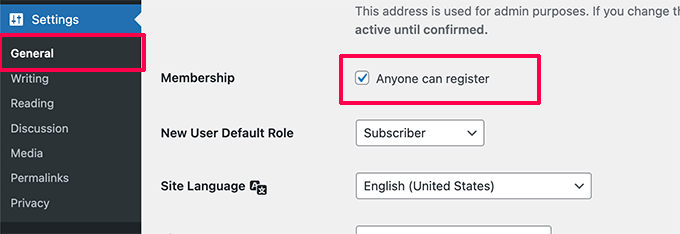 Abrir registro de usuário no WordPress Open user registration in WordPress