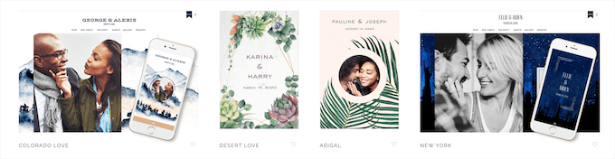 Modelos de casamento Appy Couple Appy Couple wedding templates