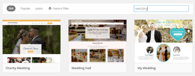 Temas de casamento no WordPress Wedding themes in WordPress