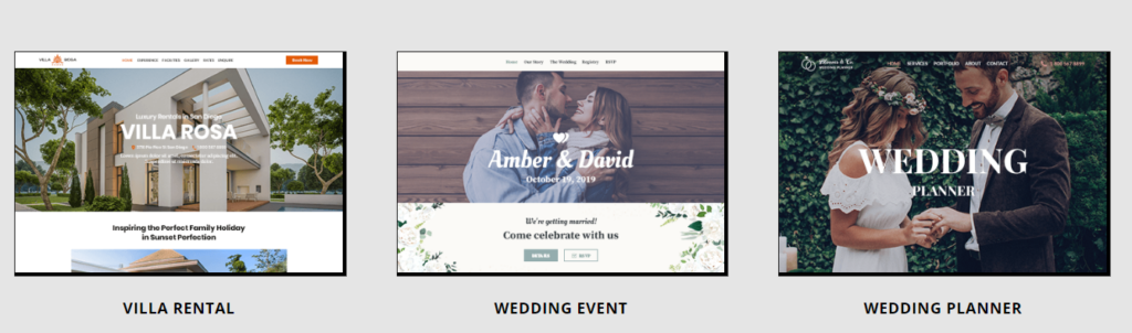 Modelos de casamento para web.com Wedding templates for web.com