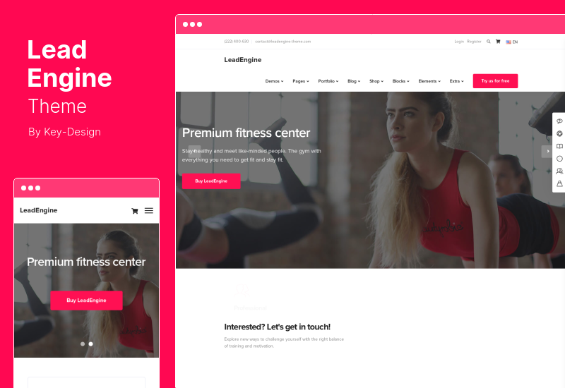 LeadEngine 主题 - 带有页面构建器的多功能 WordPress 主题