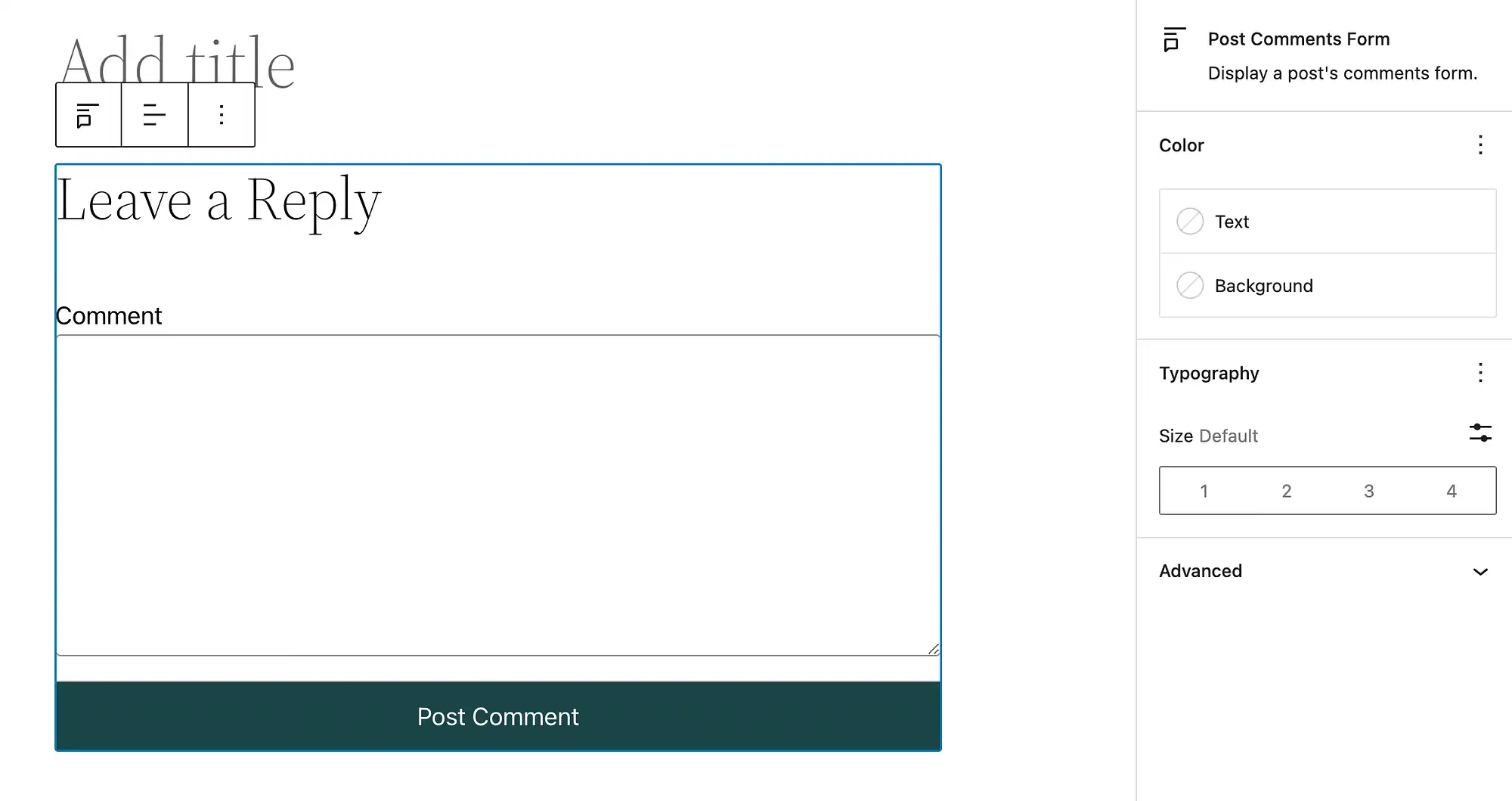 Blocarea formularului de comentarii