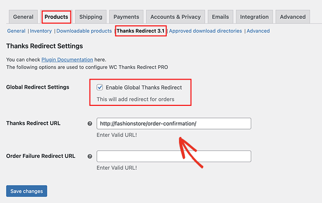 página de agradecimento de redirecionamento do woocommerce - SeedProd Redirect custom WooCommerce thank you page