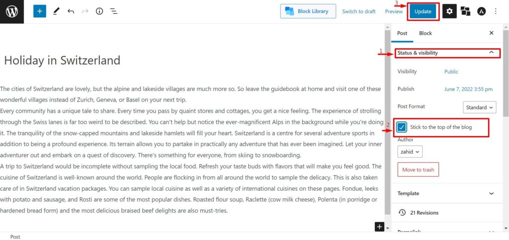 Maneiras eficazes de reordenar postagens no WordPress 3 Sticky Posts Feature