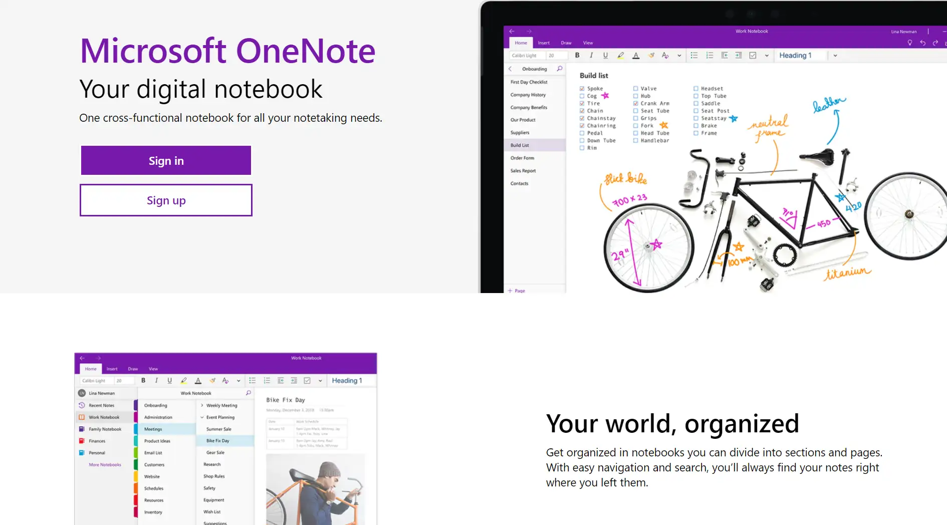 melhores aplicativos de anotações - Microsoft OneNote