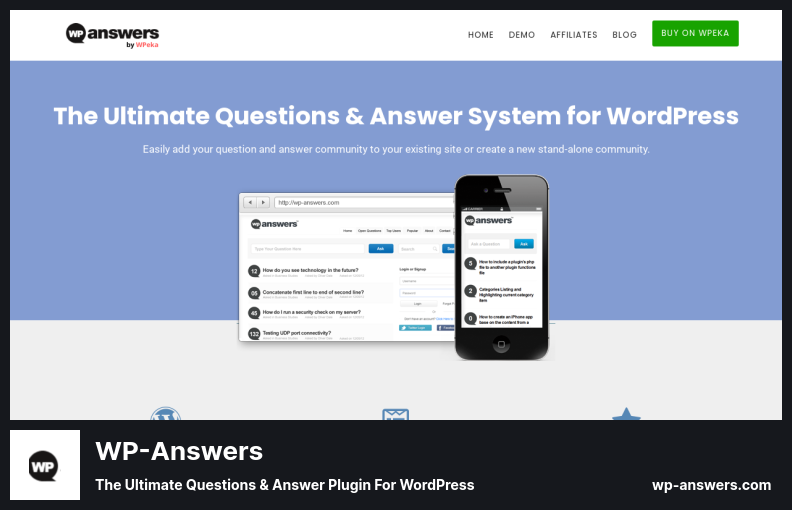 WP-Answers 플러그인 - WordPress용 궁극적인 질문 및 답변 플러그인