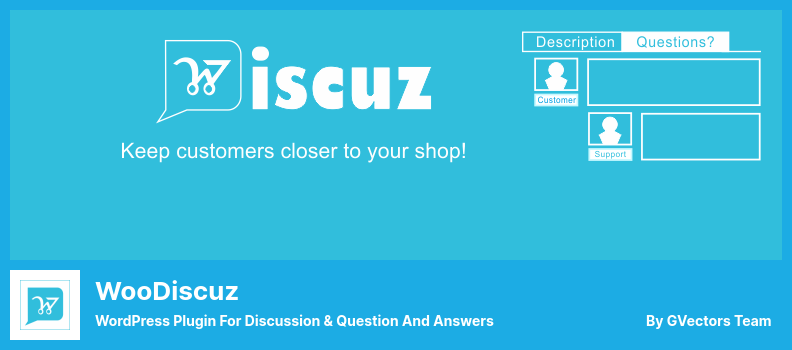 WooDiscuz 플러그인 - 토론 및 질문 및 답변을 위한 WordPress 플러그인