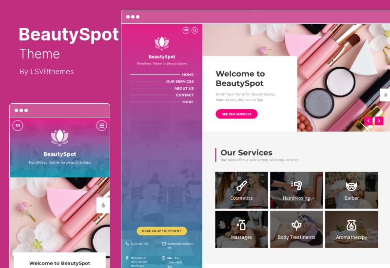 BeautySpot 主题 - 美容院 WordPress 主题