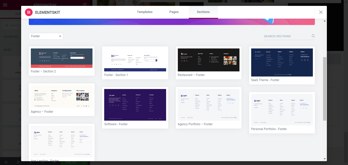 buat footer tajuk khusus