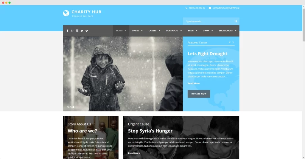 Charity Hub - 筹款 WordPress 主题