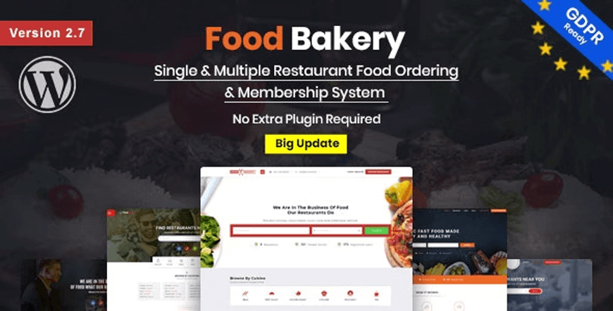 FoodBakery - tema wordpress per la consegna di cibo