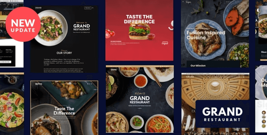 Grand Restaurant - tema wordpress per l'ordinazione di cibo