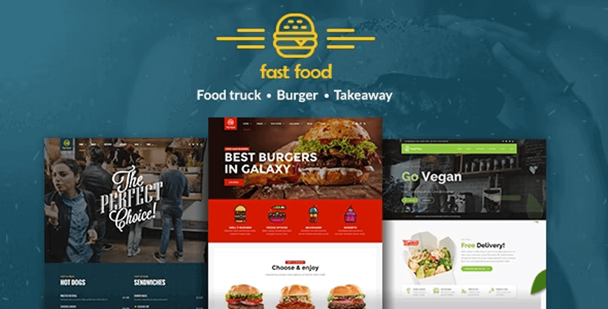 Fast Food - tema wordpress per l'ordinazione di cibo