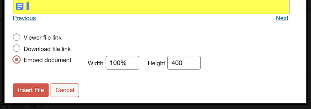 Google E-Tablo Verileri Bir WordPress Web Sitesinde Nasıl Yayınlanır 44 The Embed document radio button.